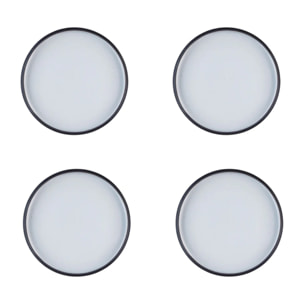 Assiette GOURMET Ø21,5cm - 4 pièces - Onyx