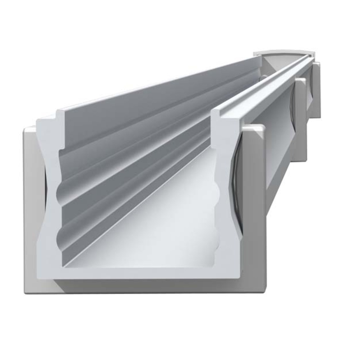 LEDS·C4 Perfil De Aluminio Extrusionado De 2 Metros Sin Difusor Aluminio Anodizado Solución de Iluminación Versátil