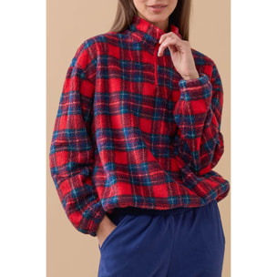 Pigiama donna trish red in eco pelliccia Noidinotte