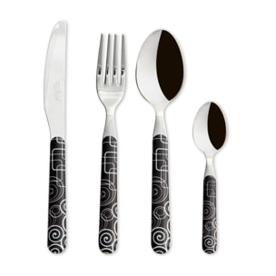 Servizio 16 posate Excelsa – Magic Black, Acciaio Multicolore