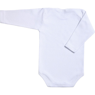 Body bebé manga larga cuello topos