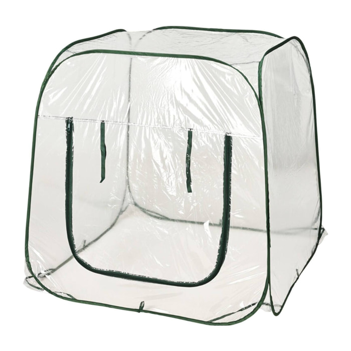 Well home invernadero pop-up de acero resistente 100x100x100cm