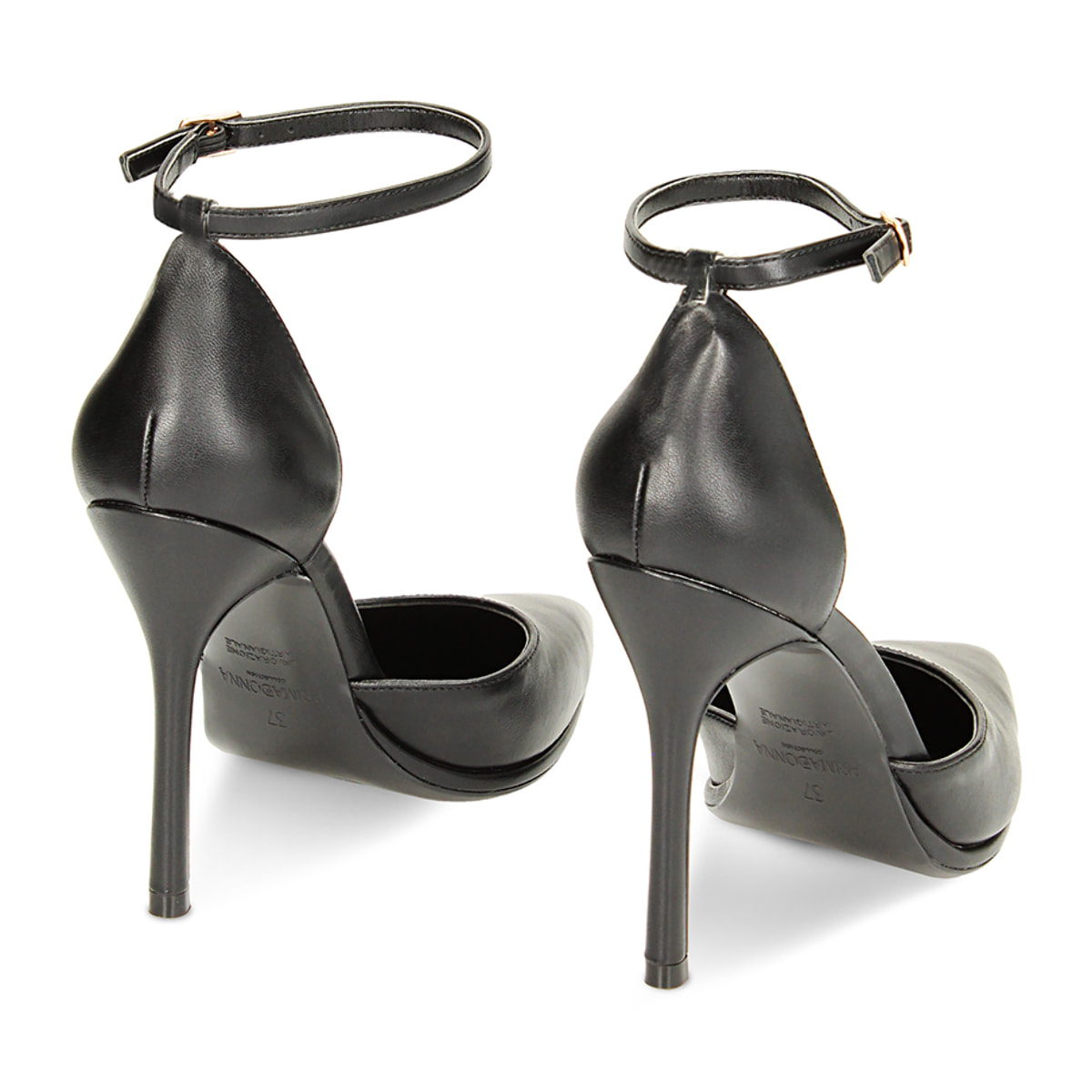 Décolleté Open Shank nere, tacco 10 cm