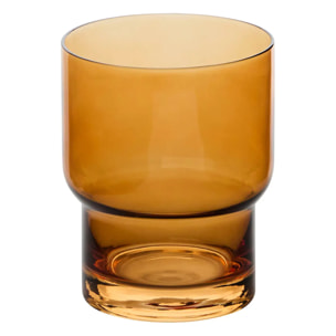 Lot de 6 gobelets Ella jaune D8xH10cm