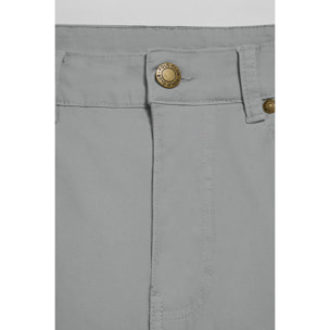 Pantaloni slim Voss grigi con cinque tasche