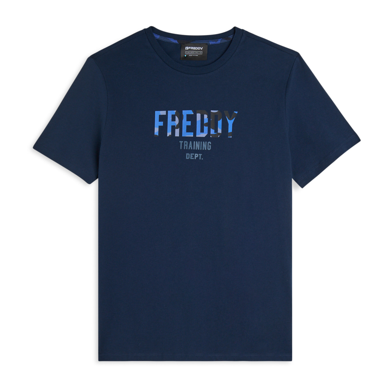 T-shirt comfort fit con maxi logo camouflage