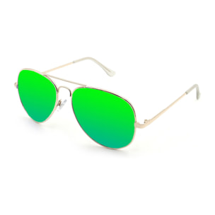 Gafas de sol PALO ALTO SAN DIEGO - Metal dorado / Revo verde