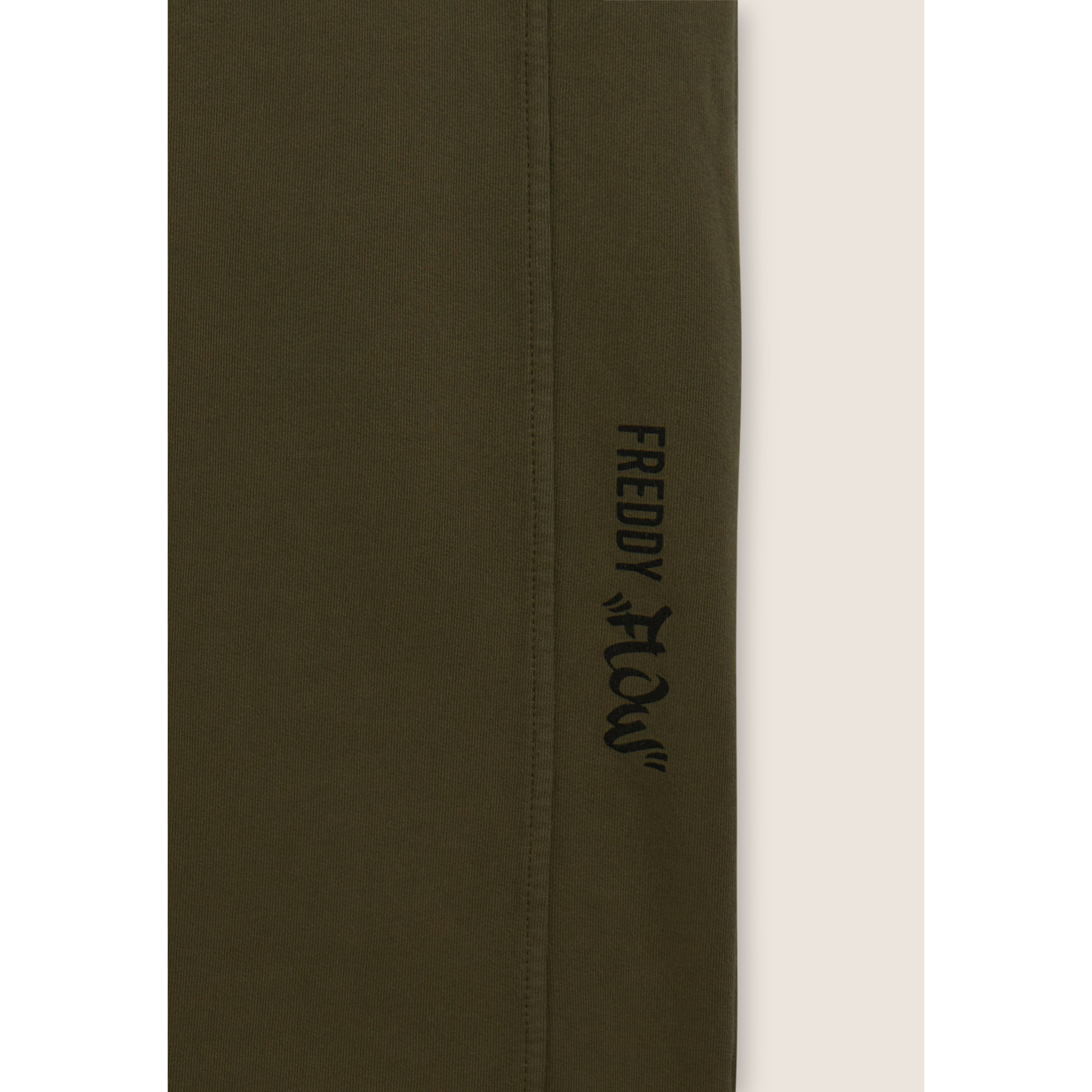 Pantaloni wide leg in felpa con stampa Flow