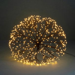 Fiore con 576 Led da esterno - Pezzi 1 - Colore Giallo - 9x40Hx9cm - Bianchi Dino