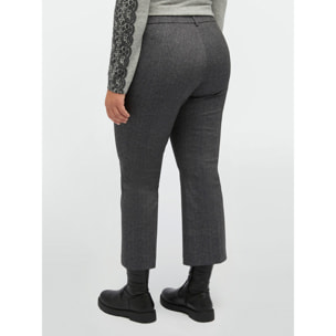 Fiorella Rubino - Pantaloni kick flare rigati - Grigio