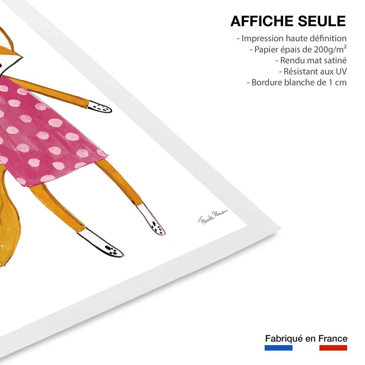 Affiche enfant copine de quartier  Affiche seule