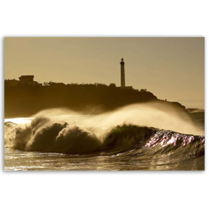 Affiche Biarritz Le phare de la pointe Saint Martin Affiche seule