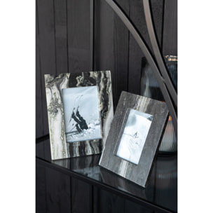 J-Line cadre photo Marbre - pierre - noir/gris - small