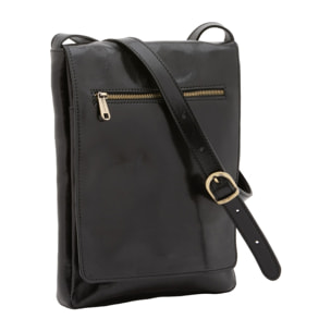 Borsa a tracolla uomo Made in Italy - Modello Aether Prime - Vera pelle - 24.0 x 30.0 x 4.0 cm