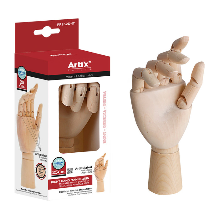 MANIQUI MANO DEREACHA 25CM