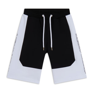 Short Bambina/Bambino a Blocchi di Colore con Logo