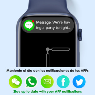 Smartwatch W29 Max con pantalla de 2.1 y modo always on. Monitor cardiaco 24h, O2 en sangre, Termómetro corporal,notificaciones de Apps.