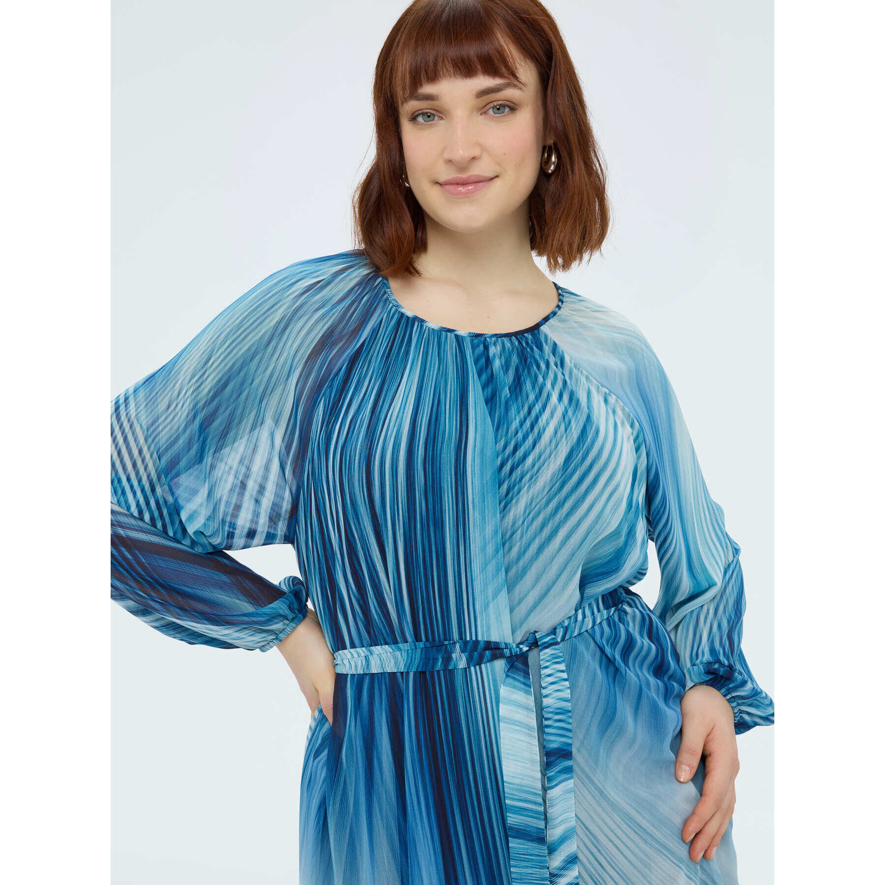 Fiorella Rubino - Vestito lungo stampato - Blu