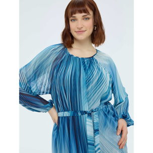 Fiorella Rubino - Vestito lungo stampato - Blu