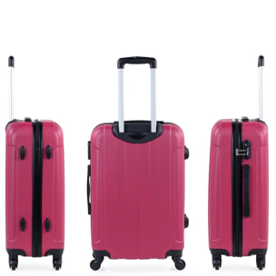 Trolley Mediano 60 Cms Y Neceser Itaca Diamond Fresa