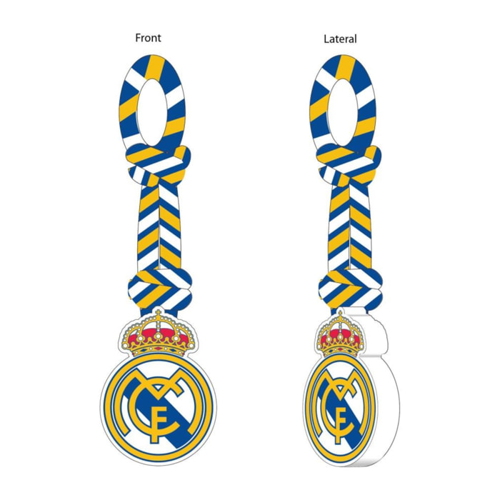 Juguete para perro de cuerda con peluche diseño real madrid