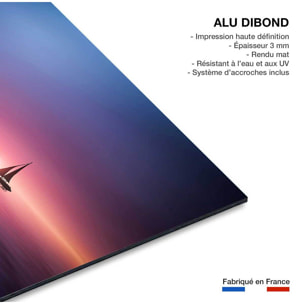 Tableau navigation sous le sunset Tableau alu Dibond
