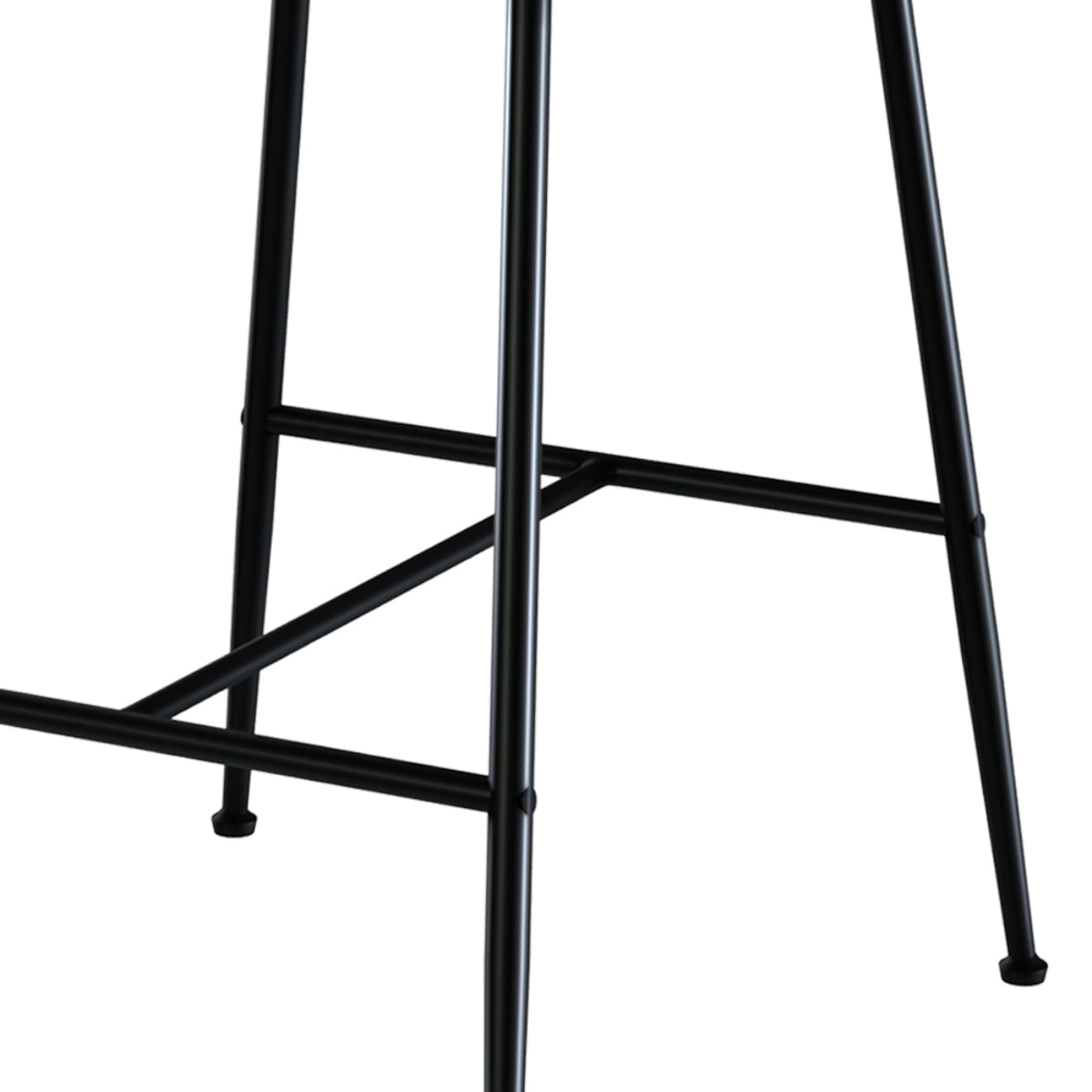 Lot de 2 chaises pour îlot central 66 cm en tissu bouclé noir - Groom