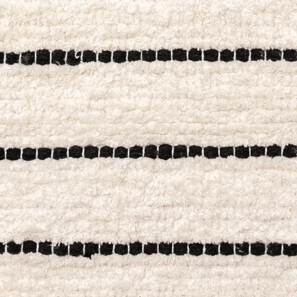 Tapis rayé microfibre 50x120cm - Blanc