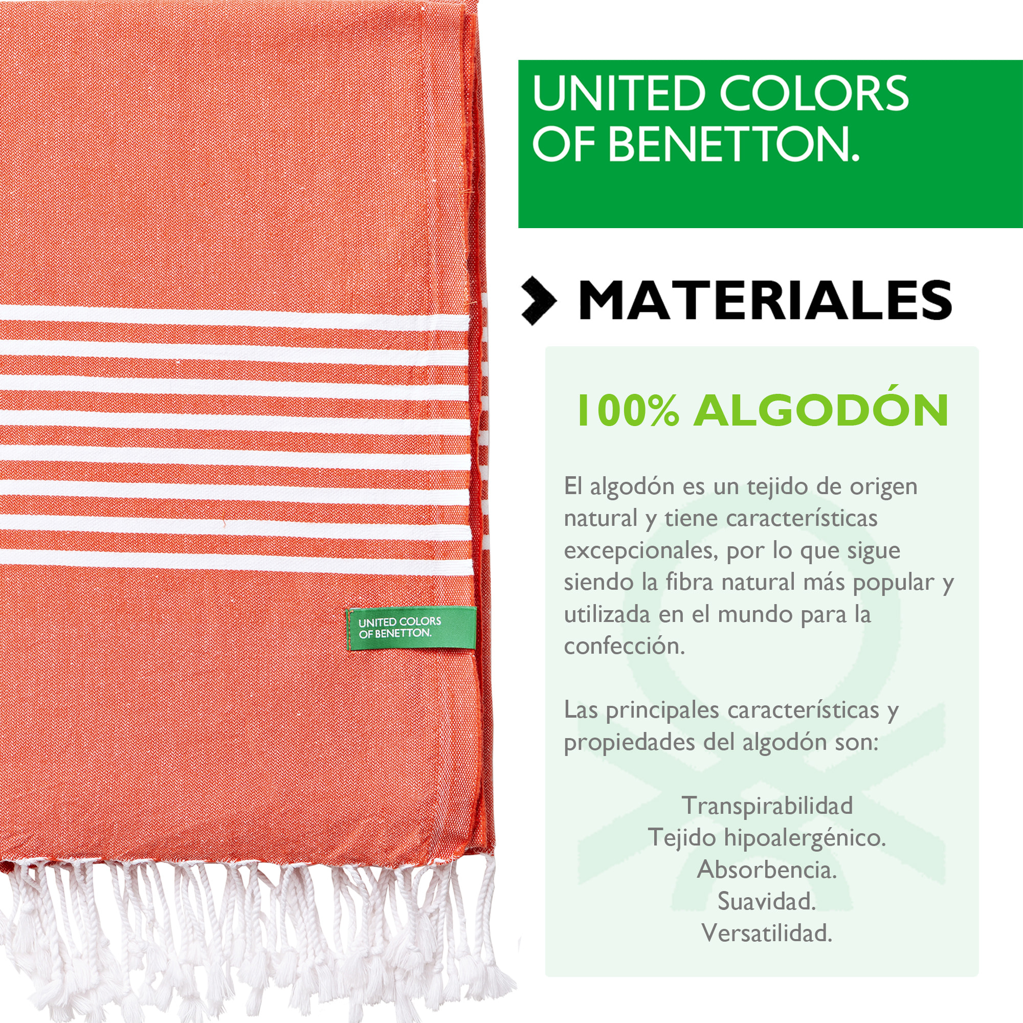 hamman- fouta rojo  benetton