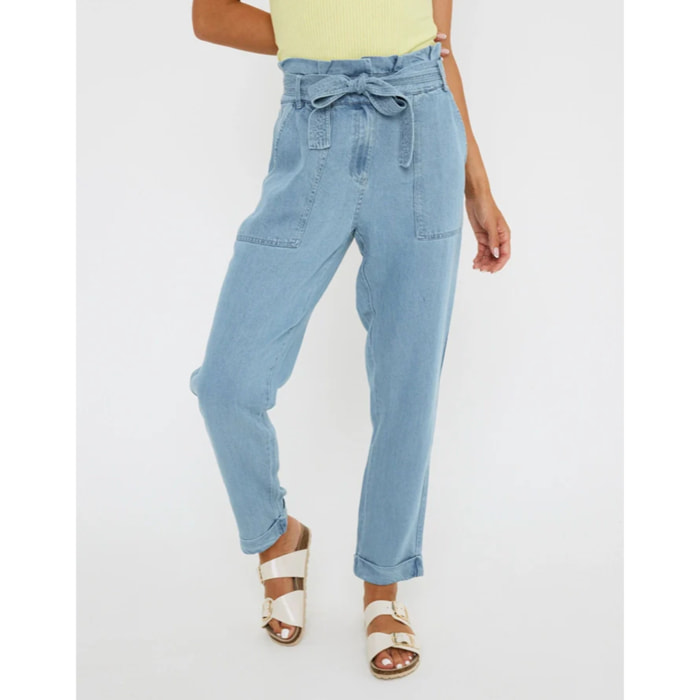 Pantalón Largo Denim Claro - Bangla