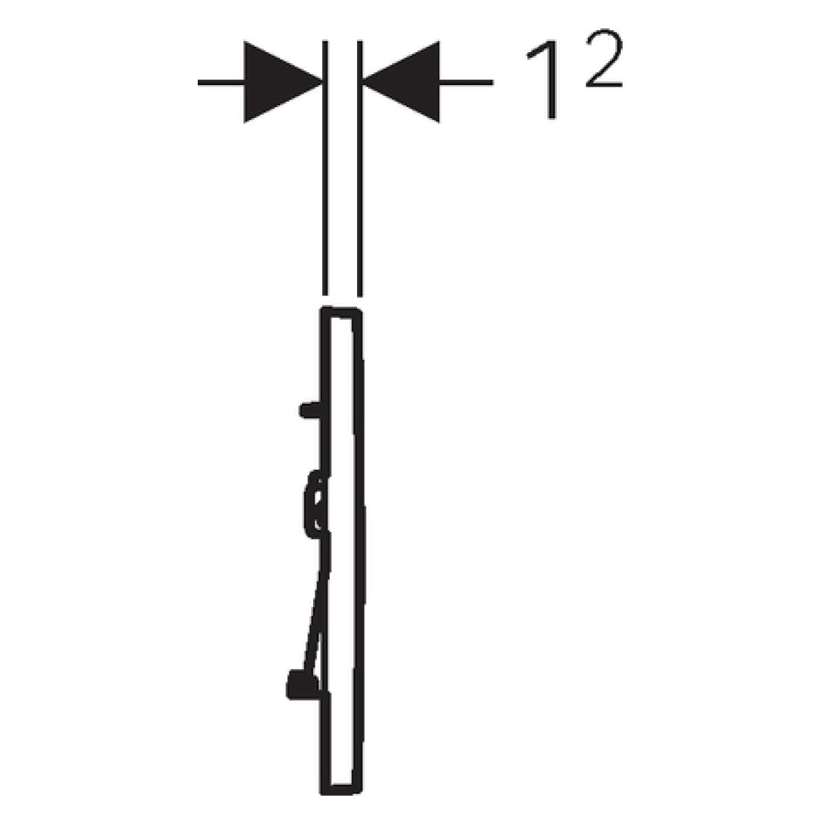 Sigma30 Plaque de déclenchement à double touche pour chasse d'eau (115.883.KM.1)
