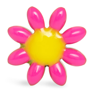 Boucle d'Oreille Pink Daisy May Acier Plaqué Or