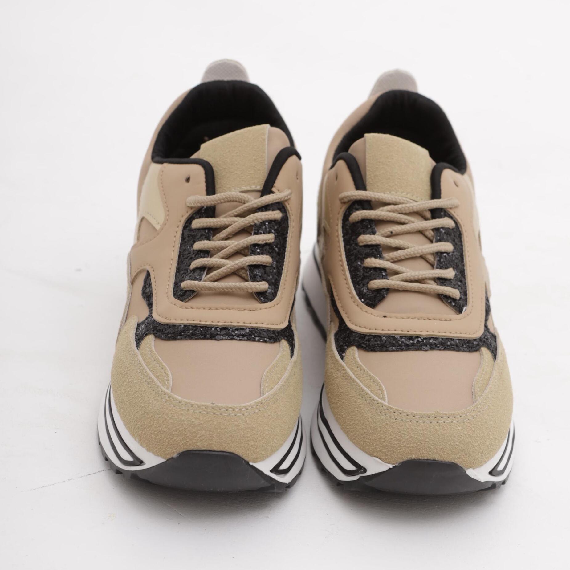 SNEAKERS CHOCOLA' COLOUR BLOCK CAMEL