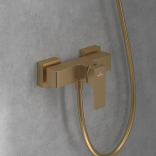 Mitigeur mécanique douche Architectura Square Brushed Gold