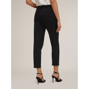 Motivi - Pantalón carrot Rianne de algodón - Negro