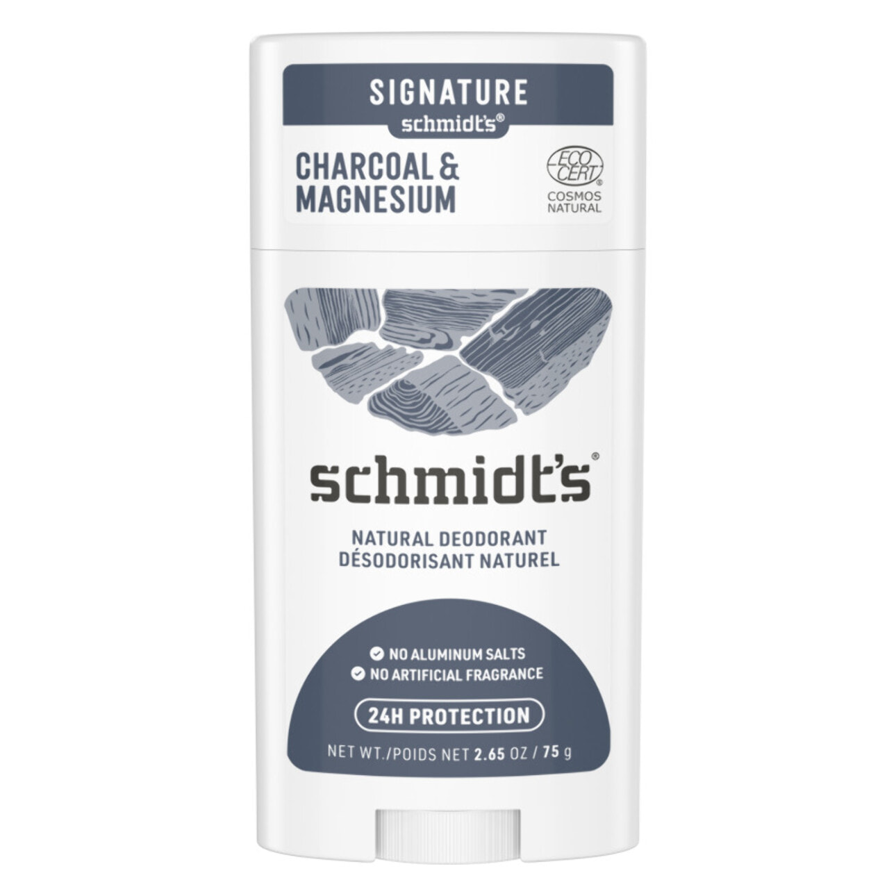 Pack de 3 - Schmidt's Déodorant Stick Vegan Charbon & Magnésium 75g