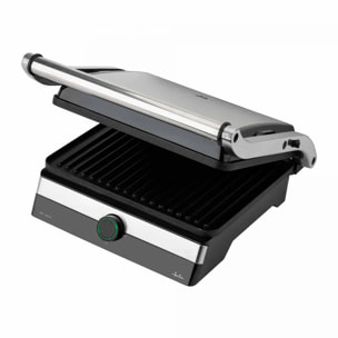 Parrilla eléctrica grill JATA JEGR1596 con placas rayadas (29 x 23,6 cm) antiadherentes. 2000 W