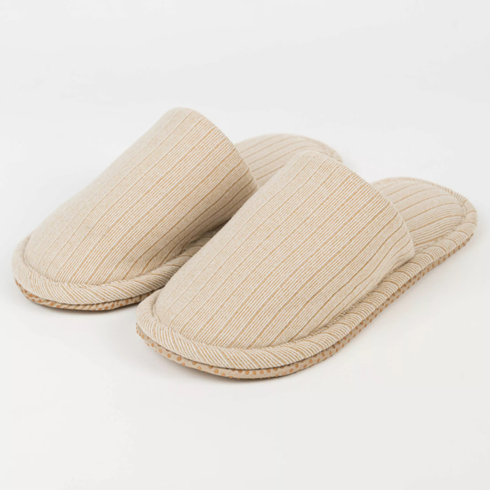 Zapatillas Canale Raya Ancha Beige Arena
