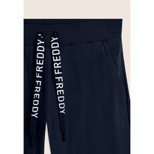 Pantaloni Corsaro con Fondo Stondato e Logo FREDDY