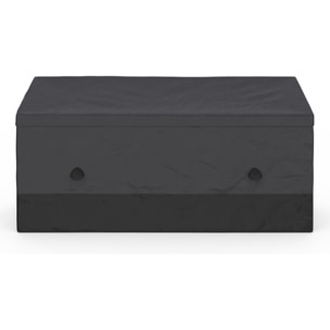 Coffre de rangement pour extérieur gris anthracite avec bâche 600L