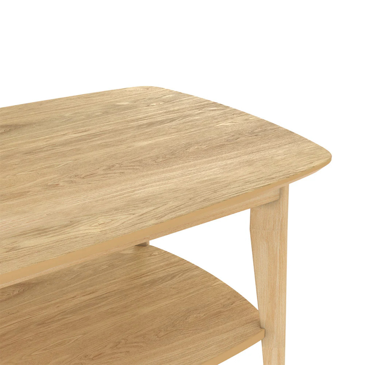 Table basse rectangulaire en bois clair - Sadi