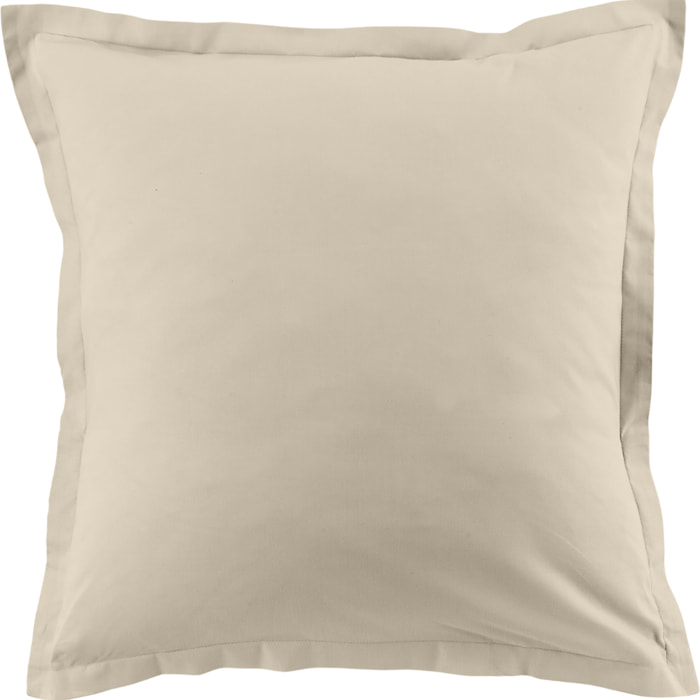 Lot De 2 Taies D'oreiller 100% Coton 57fils Grege