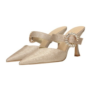 Décolleté sling back Donna Tata Italia Dorato