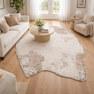 ATINI Tapis salon kilim, Forme originale, Tissé à la main