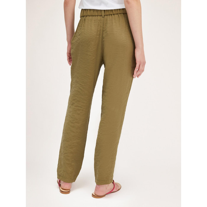 Motivi - Pantaloni carrot misto modal - Verde