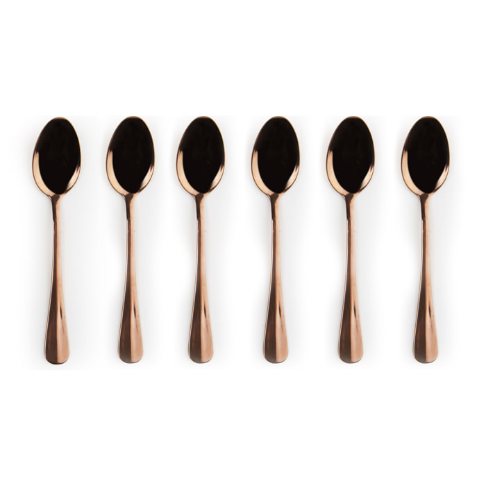 Set de 6 Cuillères à Café Excelsa – Copper, Acier Cuivré