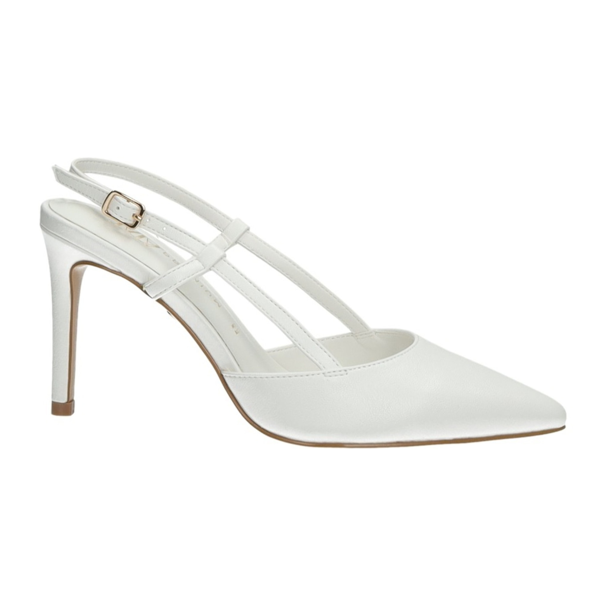 Décolleté sling back Donna Tata Italia Bianco