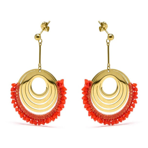 Pendientes Lux by Lux acabadoss oro 18k