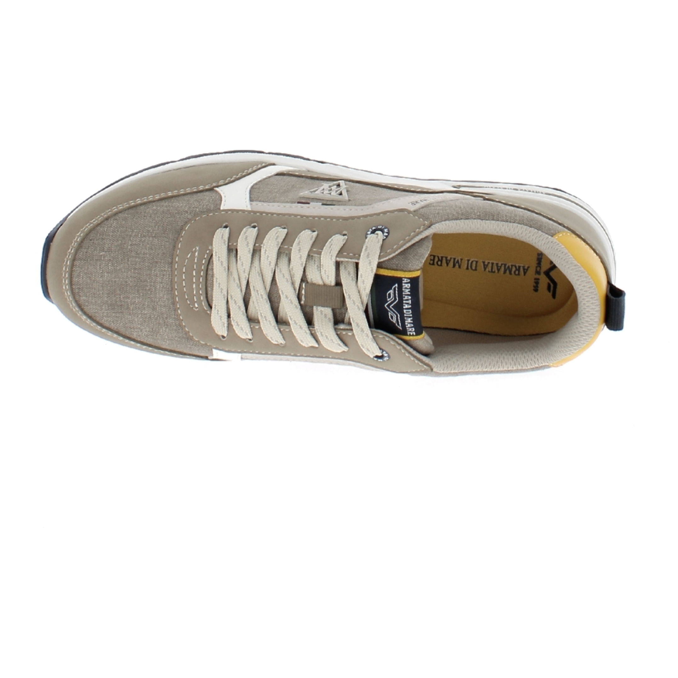 Armata di Mare Scarpe Uomo Sneakers Casual Stringate con Soletta Rimovibile in Memory Foam AMU S24L500 Beige