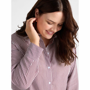 Fiorella Rubino - Camicia a righe - Bordeaux